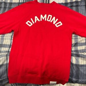 Diamond Supply Co. Bold Red Crewneck Sweater